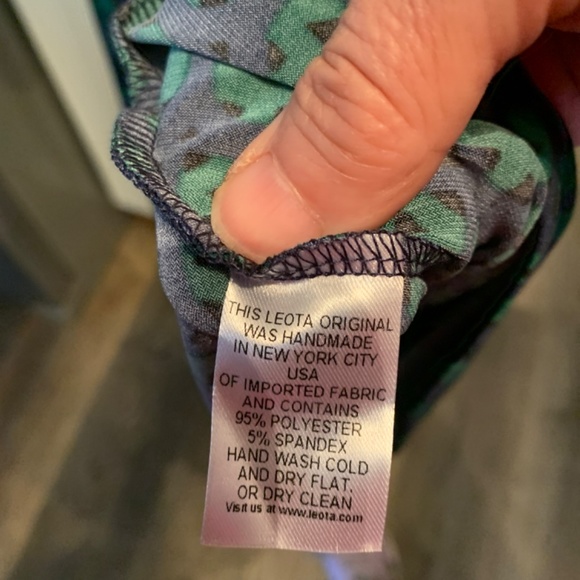 Leota‎ High Modern dress with wrap belt. NWT. Handmade NYC - Picture 5 of 6